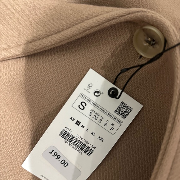 Zara Tan Women's Coat - Picture 6 of 7